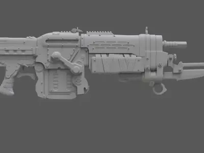 lancer rifle from gears of war 3D model