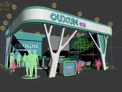 Exhibition - Area - 9X10-3DMAX2009-01 3D model