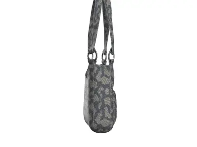 Denim Tote Bag 3D model
