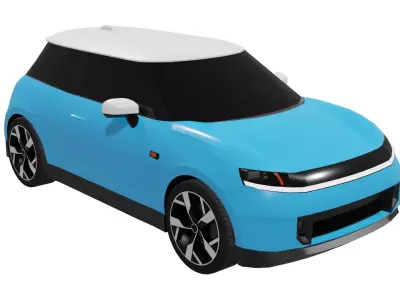 Mini car - Hatchback Low-poly 3D model