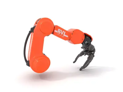 Industrial Robotic Arm Model Pack with Versatile Gripper Mech... Low-poly 3D model