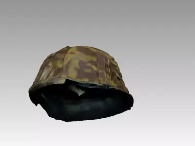 German Waffen SS helmet WWII 3D model