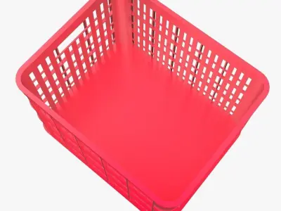 Plastic Crate 3D model buy