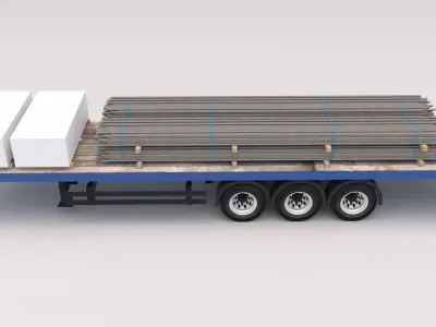 Industrial Trailer 03 3D model
