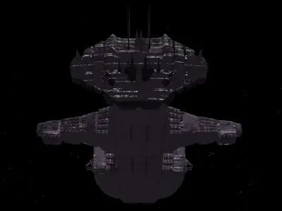Future Spaceship No5 3D model