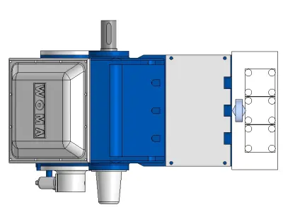 High Pressure Triplex Plunger Pump 3D model