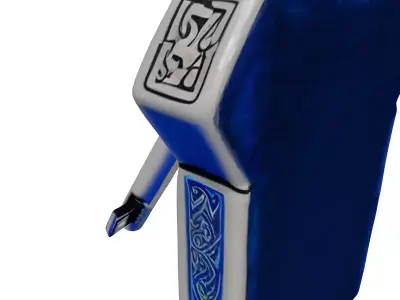 Enchanted USB Key and Keyhole 3D model