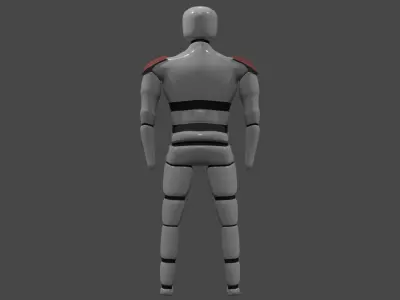Futuristic Humanoid 3D model