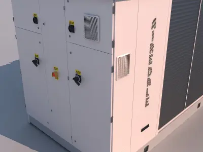 Condenser airconditioner - airconditioner 3D model