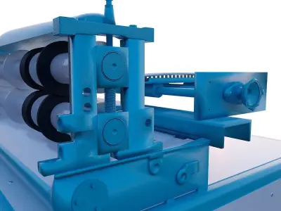 Roll Cutting machine 3D model