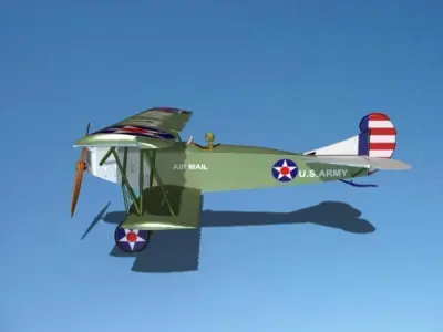 Fokker DVII Toy Plane 3 3D model