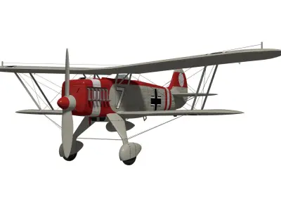 Heinkel He-51 3D model get