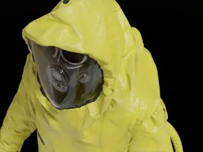 HAZMAT SUIT NBC 3D model