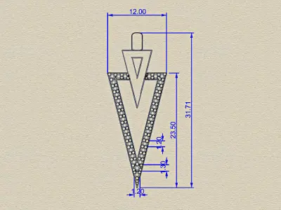 Delta pendant  3D model