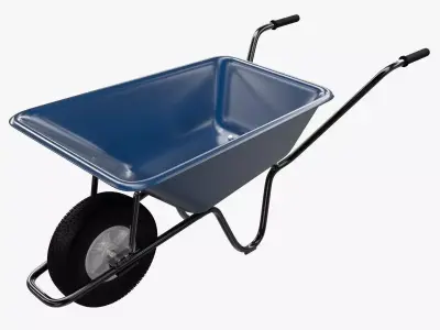 Wheelbarrow 3D model 10
