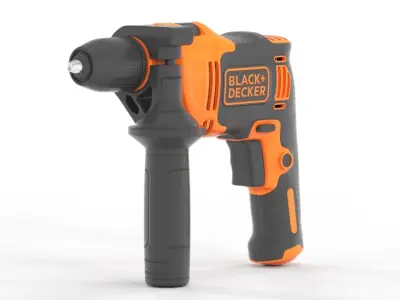 Black  Decker Hammer Drill 710W with Case BEH710K QS 3D model