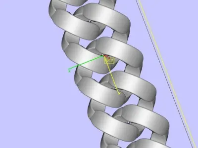 Very unique trendy Cuban chain 3D print model