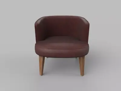 chair leather Low-poly 3D model purchase
