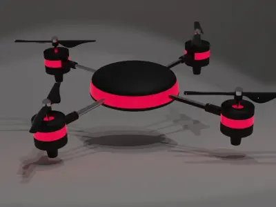 3d drone for rendering  animation game ready  3D model