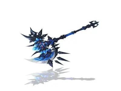 Hell Axe Low-poly 3D model