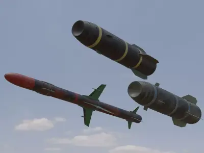 Rocket 3D models 3D Model Pack buy