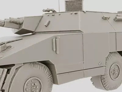 Heavy Armored Personnel Carrier for 3D print 3D model