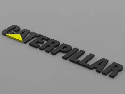 CAT logo 3D model
