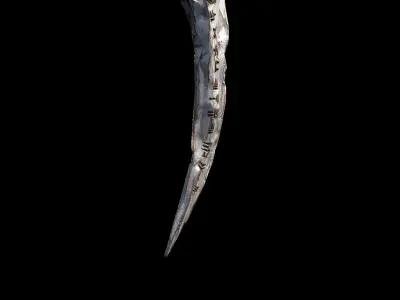 King Dagger Low-poly 3D model
