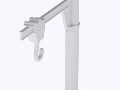 HO Manual jib crane train model  3D print model purchase
