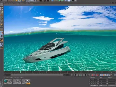Yatch Boat Free 3D model