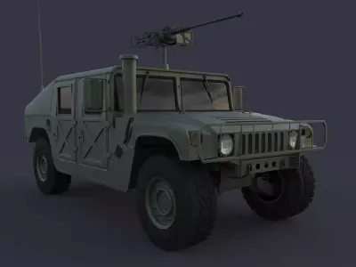 Humvee 3D model by javidan