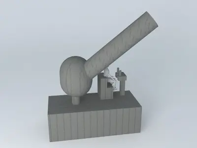 cannon Free 3D model