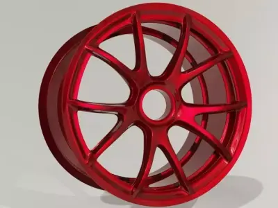 porsche gt3rs magnesium rims   3D model
