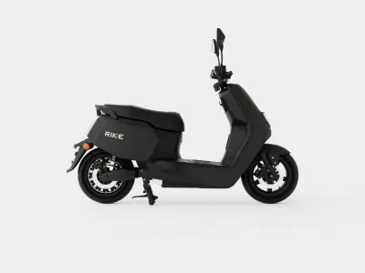 Matte Black Scooter Low-poly 3D model