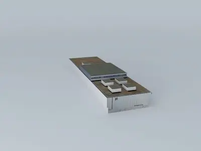 LSZB Belp hangar Free 3D model
