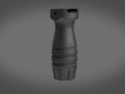 Tactical Hand Grip Two Texture sets Low-poly 3D model