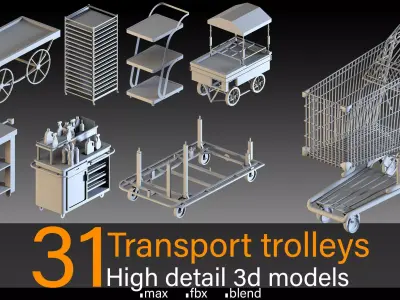 31- Transport trolleys 3D model