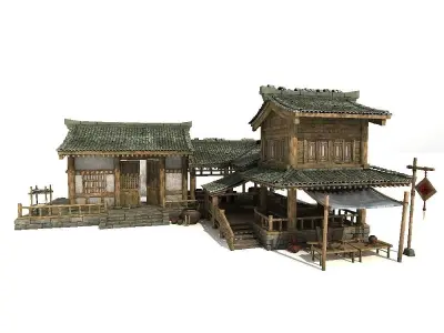 Historic building Ancient Chinese architecture 3D model