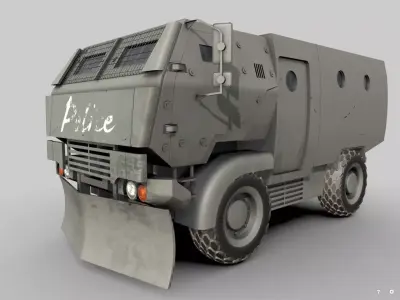 Riot Truck-001 3D model