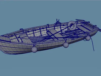 Simple Boat 3D model purchase