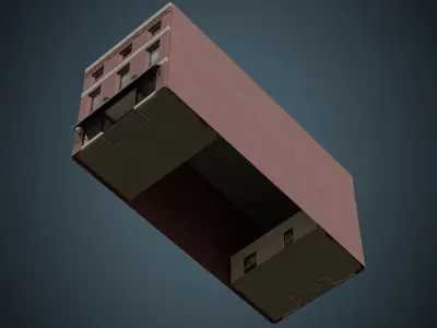 Building 27 Low-poly 3D model