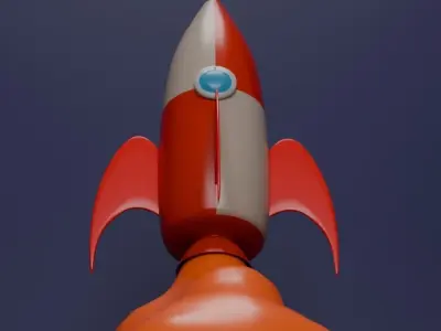 Toy Rocket Decor Piece Free 3D model