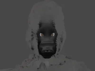 Gibbon Low-poly 3D model
