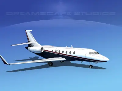 Dassault Falcon 2000 V07 3D model purchase