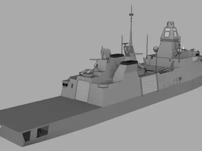 FFG Arrowhead X class Low-poly 3D model