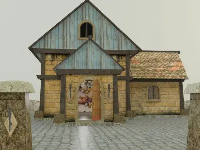 Medieval house 3D model order