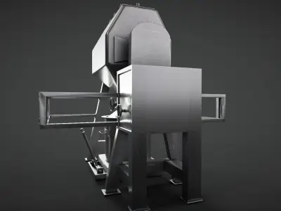 Octagonal Blender Low-poly 3D model
