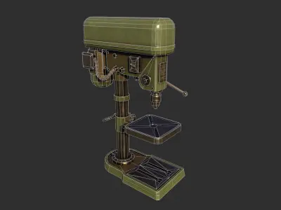 Drill Press Low-poly 3D model buy