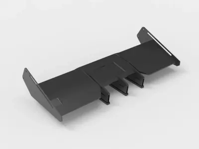 spoiler design sport car auto moto garage  3D model