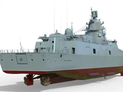 Admiral Gorshkov class frigate 22350  3D model